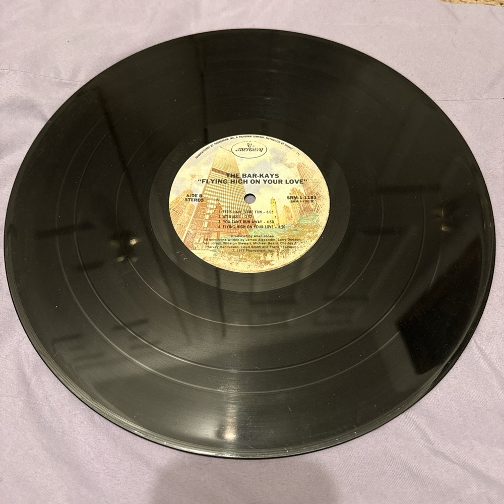 1977 Vinyl Record The Bar-Kays “Flying High on Your Love”
